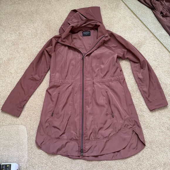 Athleta Drip Drop Jacket Hearth Rose Size Small LIKE NEW Water Repellent - Picture 3 of 12